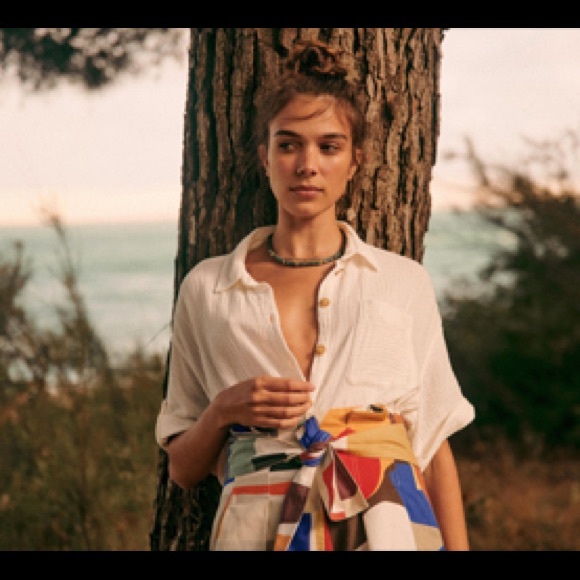 SOLD Sezane x C. Kero Abstract Shorts - Picture 4 of 7